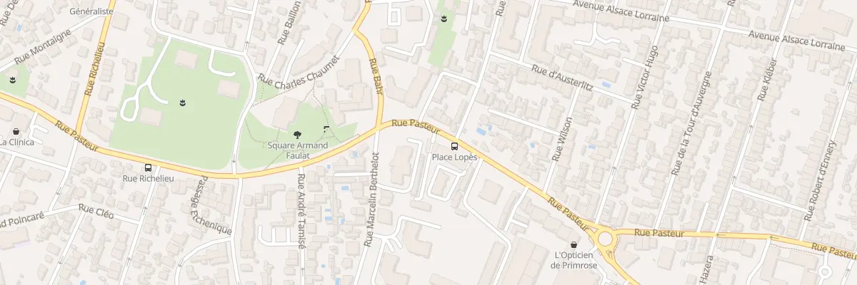 Plan du 196 Rue Pasteur à Bordeaux