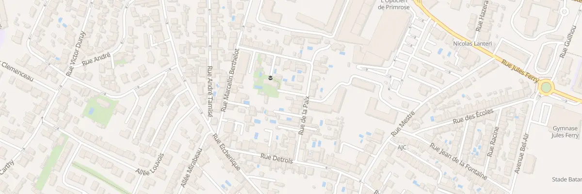 Plan du 22 Rue de la Paix à Bordeaux