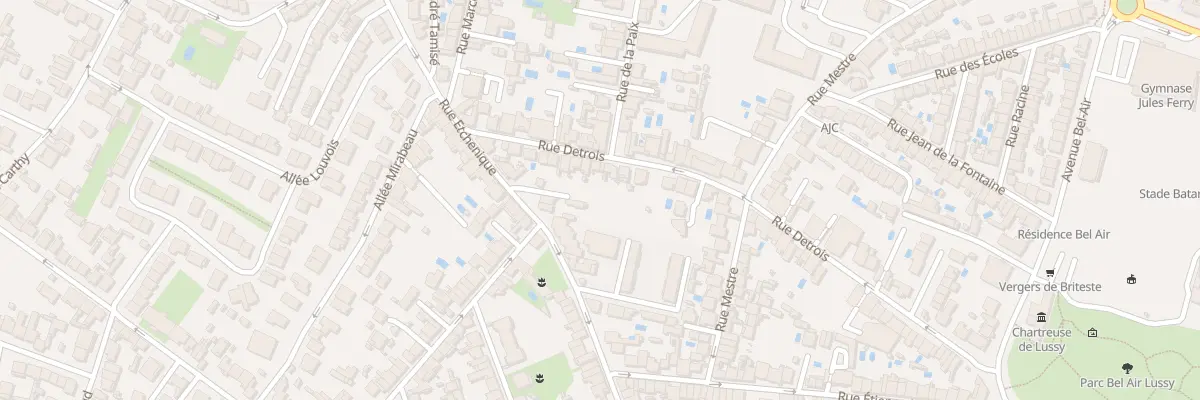 Plan du 94 Rue Etchenique à Bordeaux