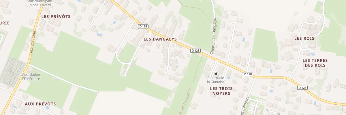 Plan du 9 Pas des Dangalys aux Gonds