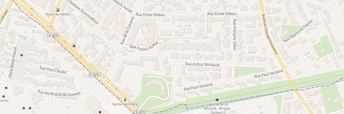 Plan du 29 Rue Arthur Rimbaud à Bruges