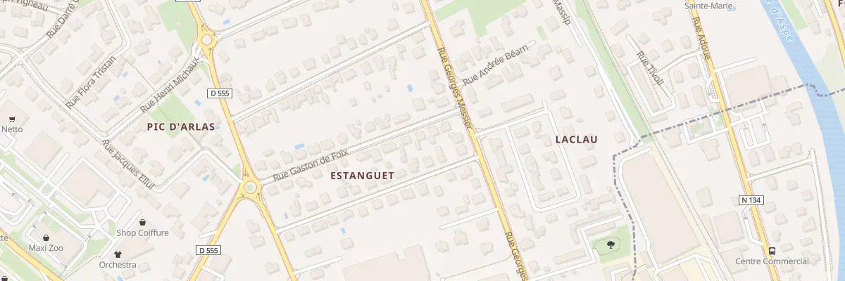 Plan du 3 Rue Gaston de Foix à Oloron-Sainte-Marie