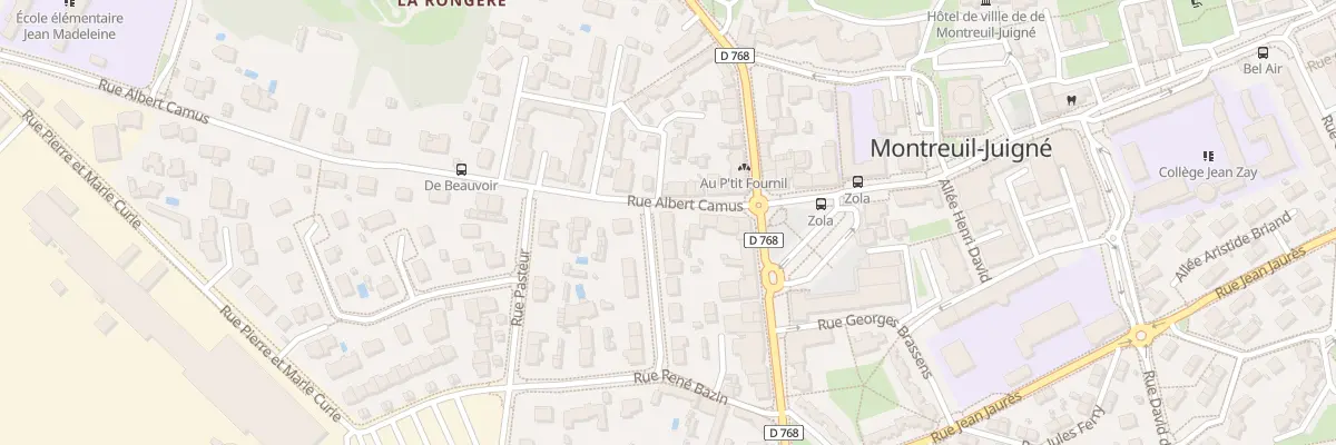 Plan du 3T Rue Albert Camus à Montreuil-Juigné