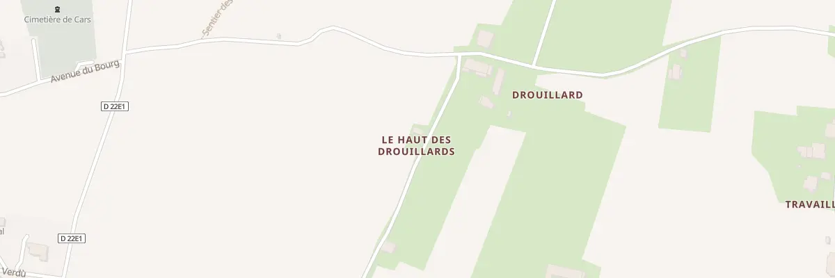 Plan du 1 Drouillard à Cars