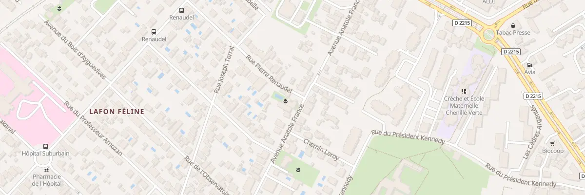 Plan du 4 Rue Pierre Renaudel au Bouscat