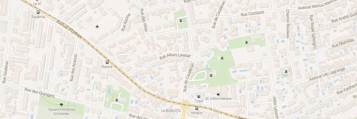Plan du 6 Rue Albert Lavaud au Bouscat