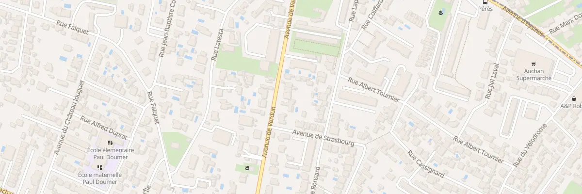 Plan du 55 Av de Verdun à Bordeaux