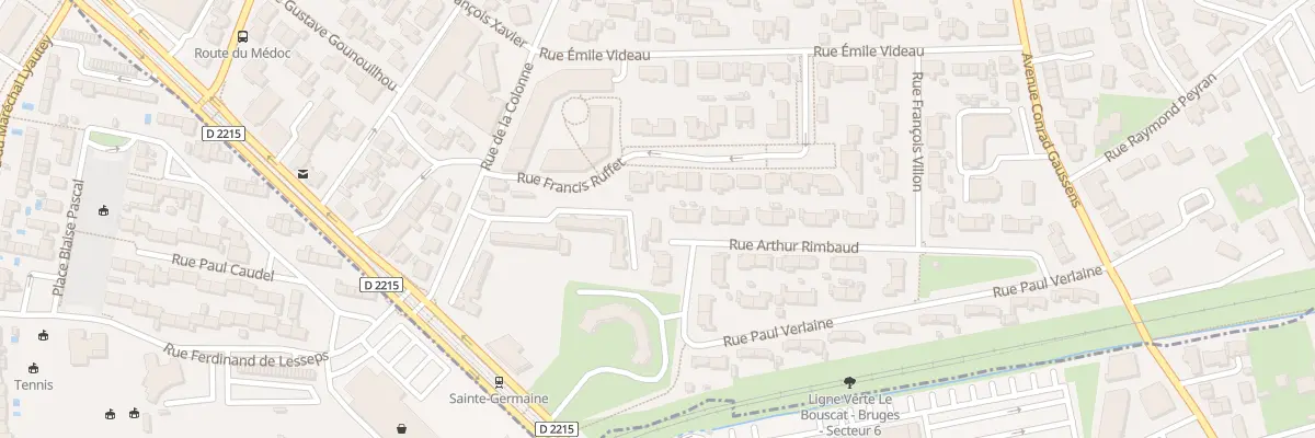 Plan du 31 Rue Arthur Rimbaud à Bruges