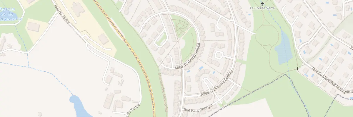 Plan du 82 All du Grand Servial à Angers