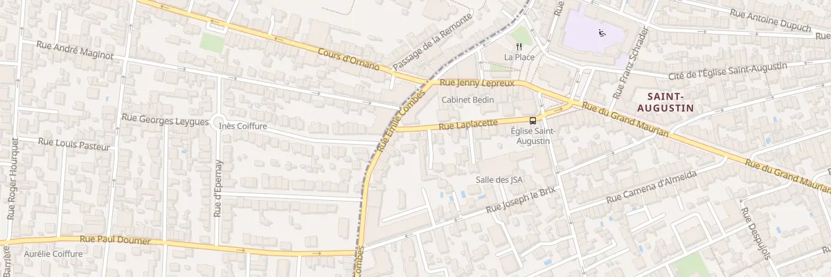 Plan du 5 Rue Laplacette à Bordeaux
