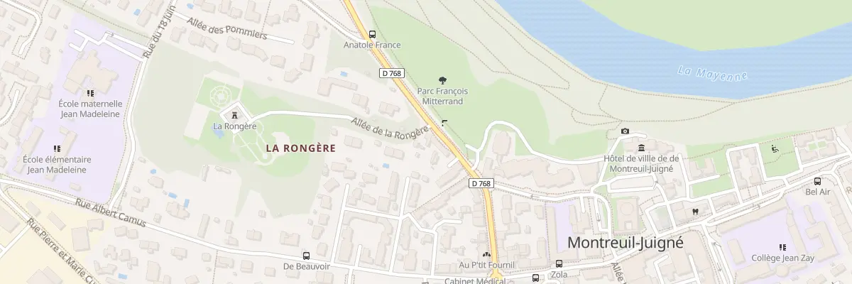 Plan du 4 Rue Anatole France à Montreuil-Juigné