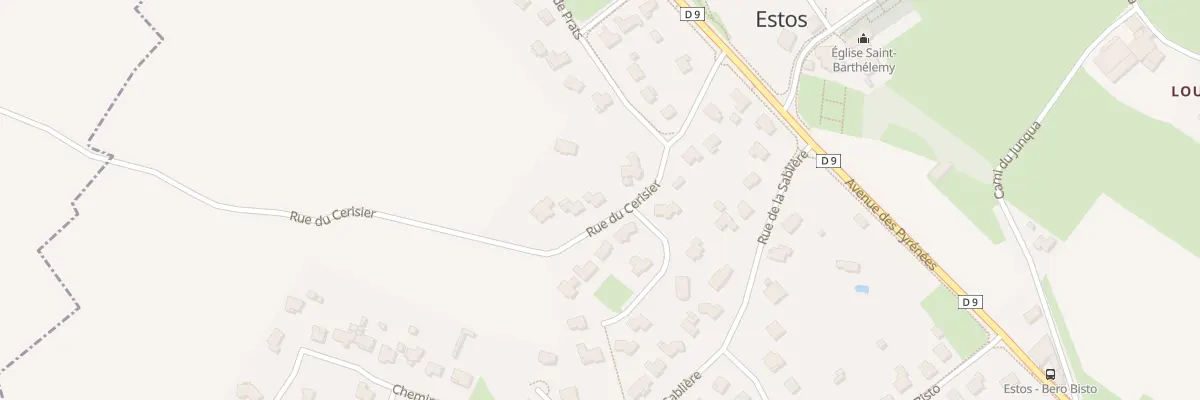 Plan du 10 Rue du Cerisier à Estos