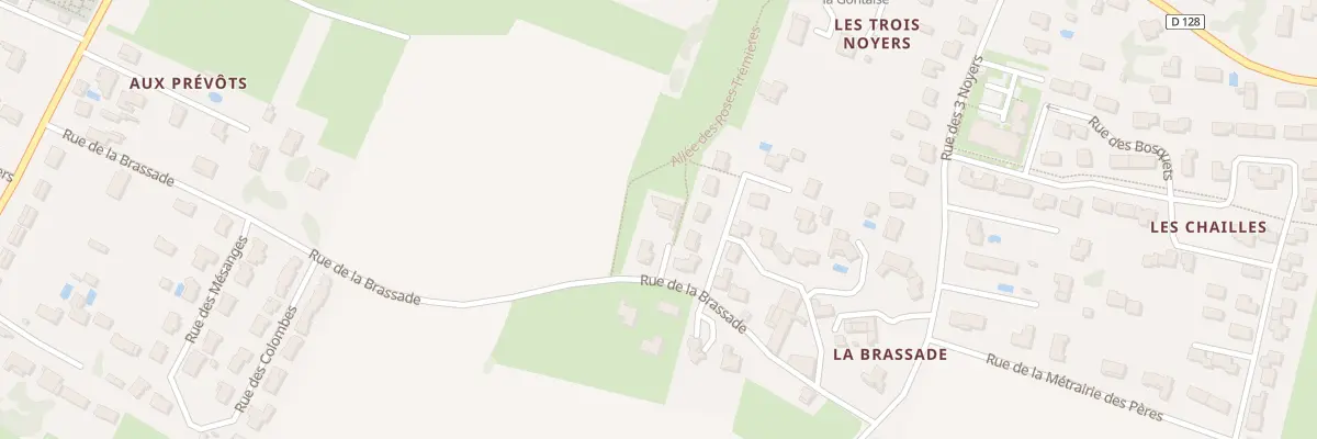 Plan du 3 All des Roses Trémières aux Gonds