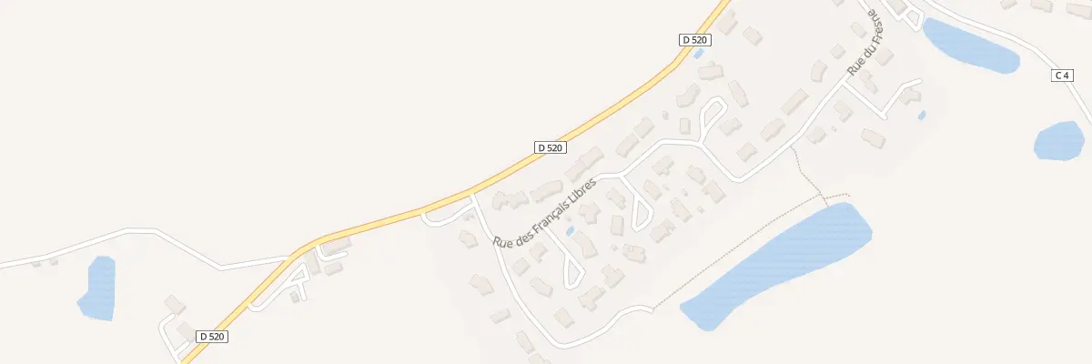 Plan du 4 Rue des Français Libres à La Bazouge-des-Alleux