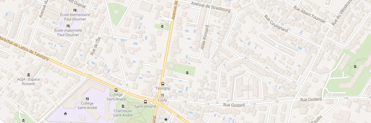 Plan du 21B Av de Verdun à Bordeaux