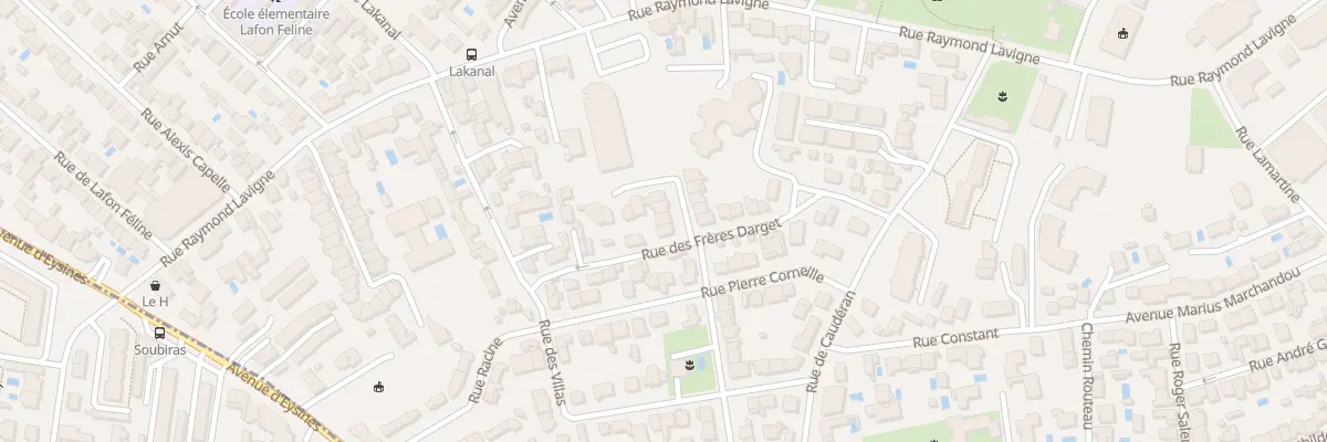 Plan du 2 Imp des Frères Darget au Bouscat
