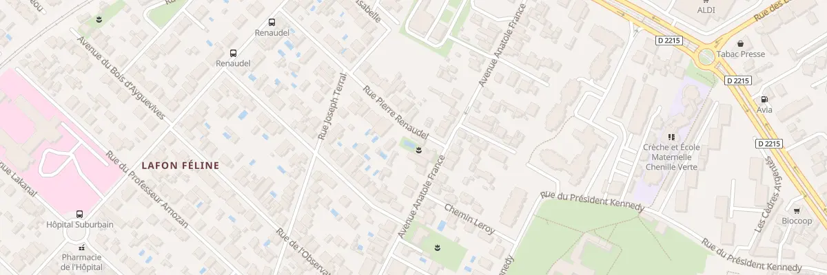 Plan du 6 Rue Pierre Renaudel au Bouscat