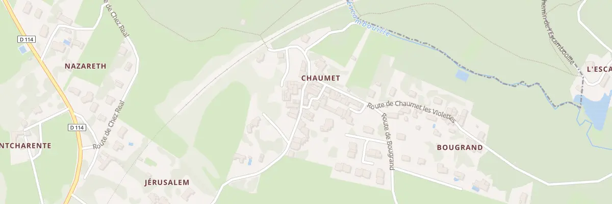 Plan du 45 Rte de Chaumet Les Violettes à Fontcouverte