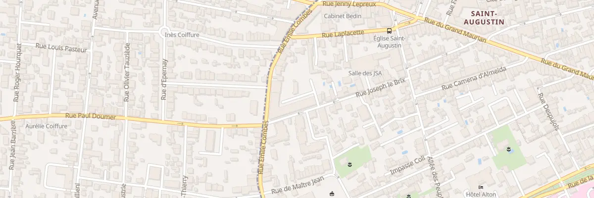 Plan du 186 Rue Émile Combes à Bordeaux