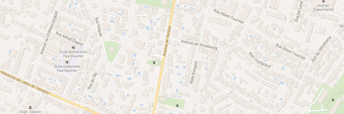 Plan du 39 Av de Verdun à Bordeaux