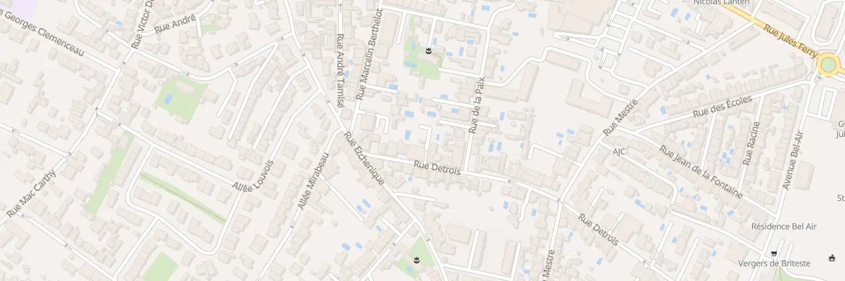 Plan du 93 Rue Détrois à Bordeaux