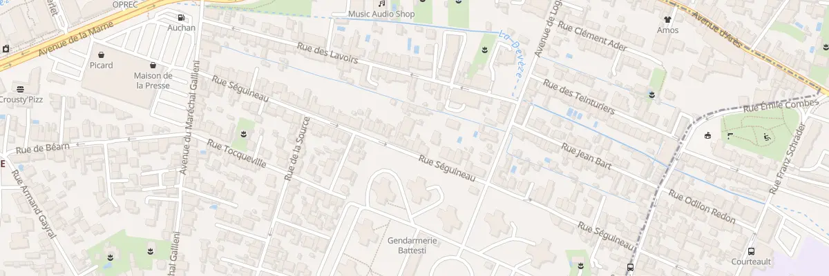 Plan du 64 Rue Seguineau à Mérignac