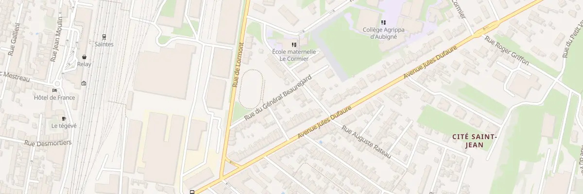 Plan du 5 Rue de Guitard à Saintes