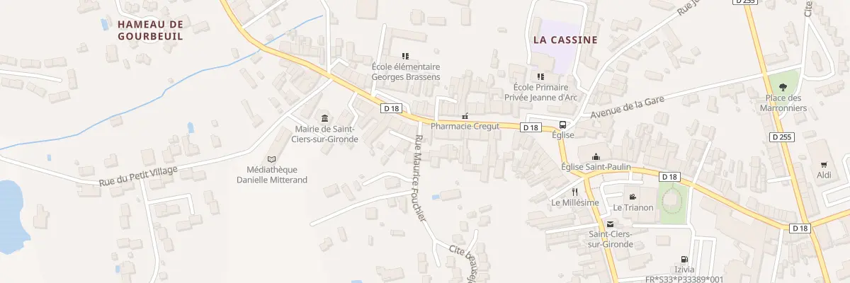 Plan du 54 Av de la République à Saint-Ciers-sur-Gironde
