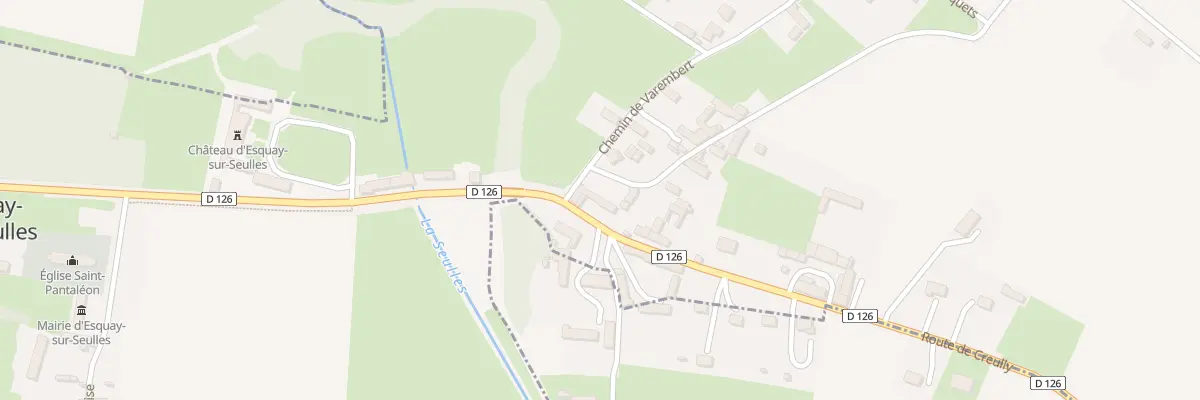 Plan du 1 Rte de Creully à Esquay-sur-Seulles