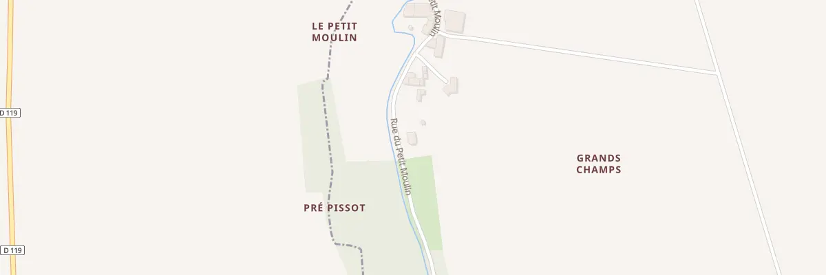 Plan du 13 Rue du Petit Moulin à Voissay