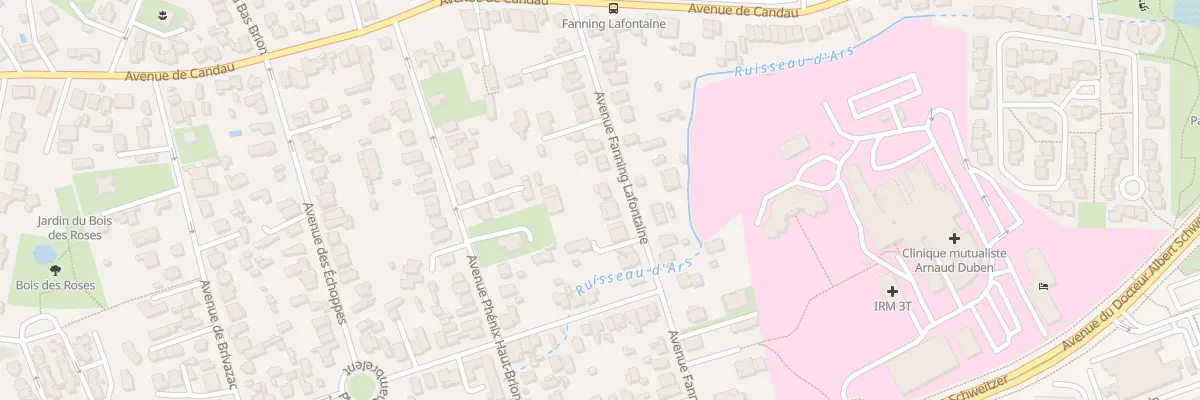 Plan du 20 Av Fanning Lafontaine à Pessac