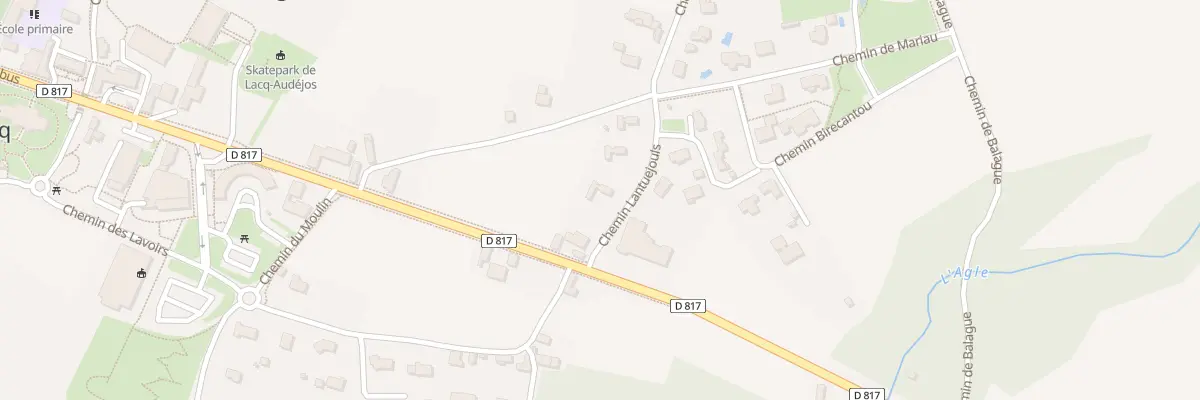 Plan du 3 Che Lantuejouls à Lacq