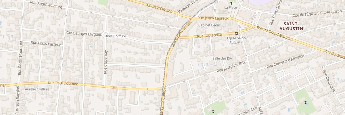 Plan du 174 Rue Emile Combes à Bordeaux