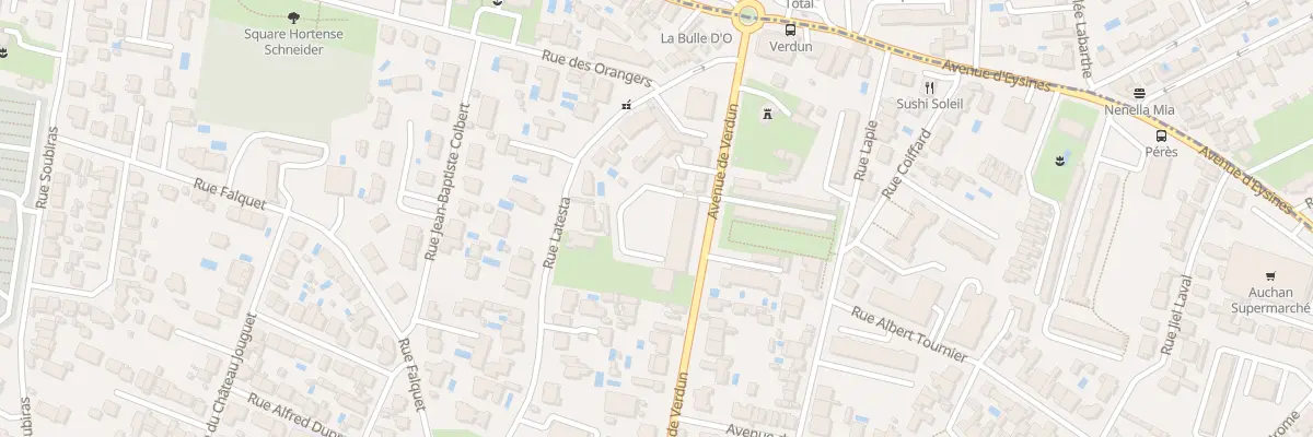 Plan du 74 Av de Verdun à Bordeaux
