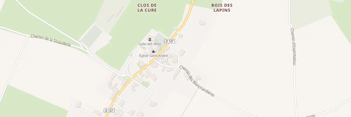 Plan du 7 Che des Blanchardières à Annepont