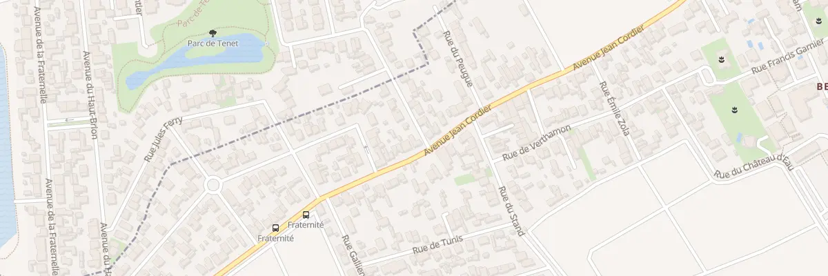 Plan du 2 Rue Daniel Meller à Pessac