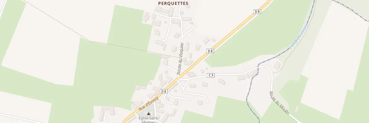Plan du 2 Rte du Vloquier - Bauquay aux Monts d’Aunay