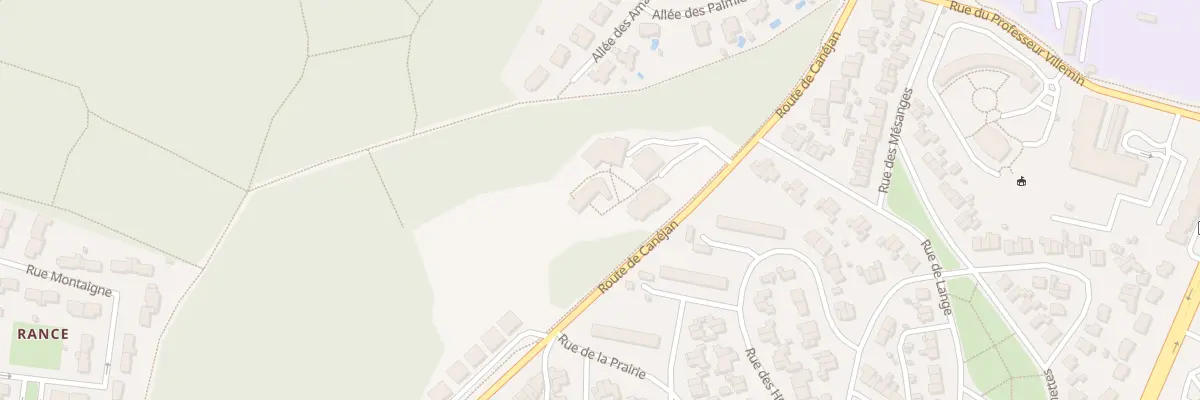 Plan du 45 Rte de Canéjan à Gradignan