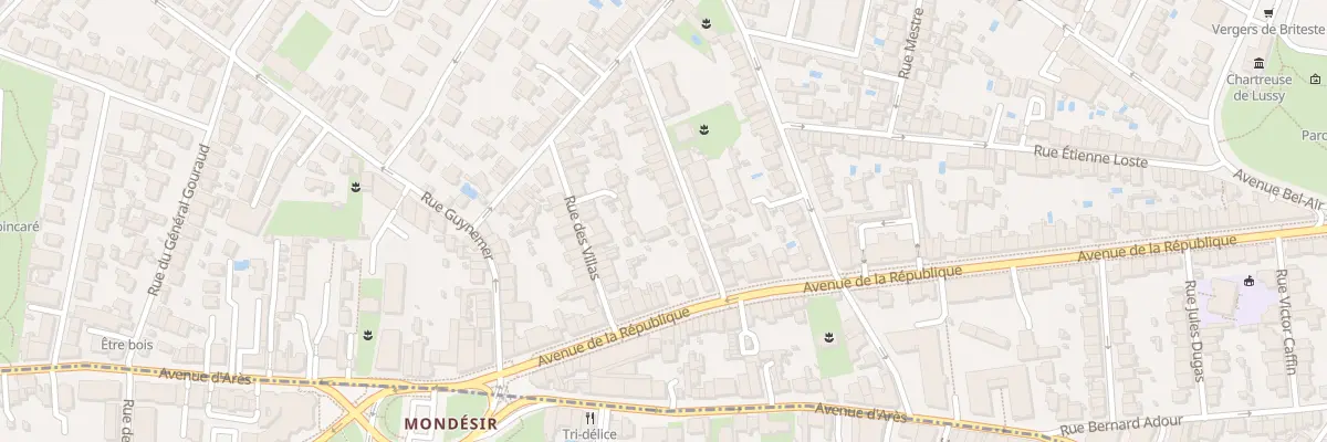 Plan du 37 Rue Mondesir à Bordeaux