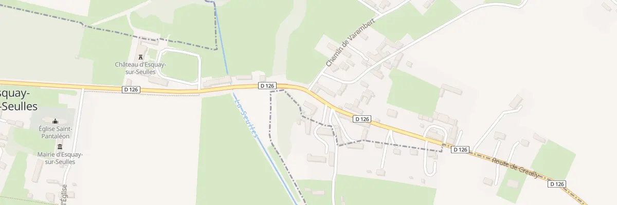 Plan du 2 Rte de Creully à Esquay-sur-Seulles