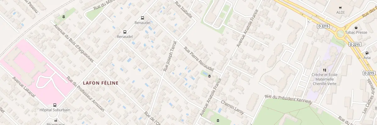 Plan du 14 Rue Pierre Renaudel au Bouscat