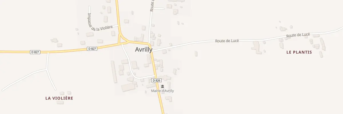 Plan du 18 Le Bourg à Avrilly
