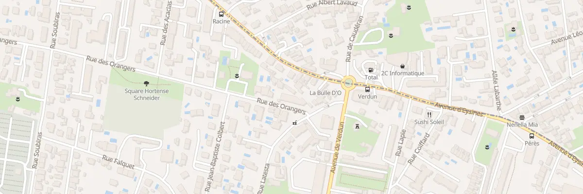 Plan du 9 Rue des Orangers à Bordeaux