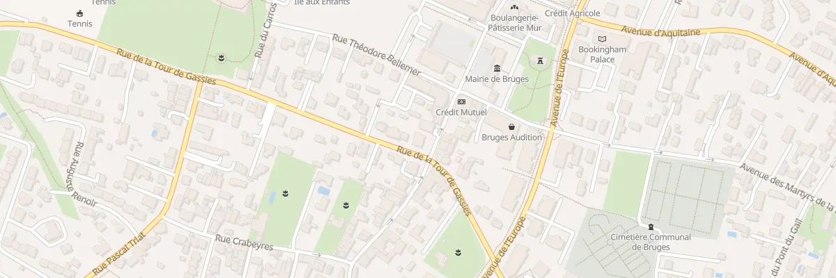 Plan du 1 Rue de la Tour de Gassies à Bruges