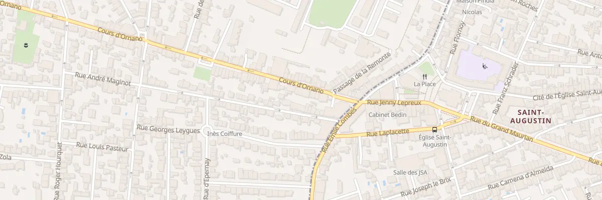 Plan du 8 Crs Ornano à Mérignac
