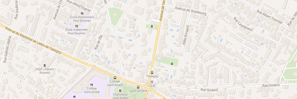 Plan du 26 Av de Verdun à Bordeaux