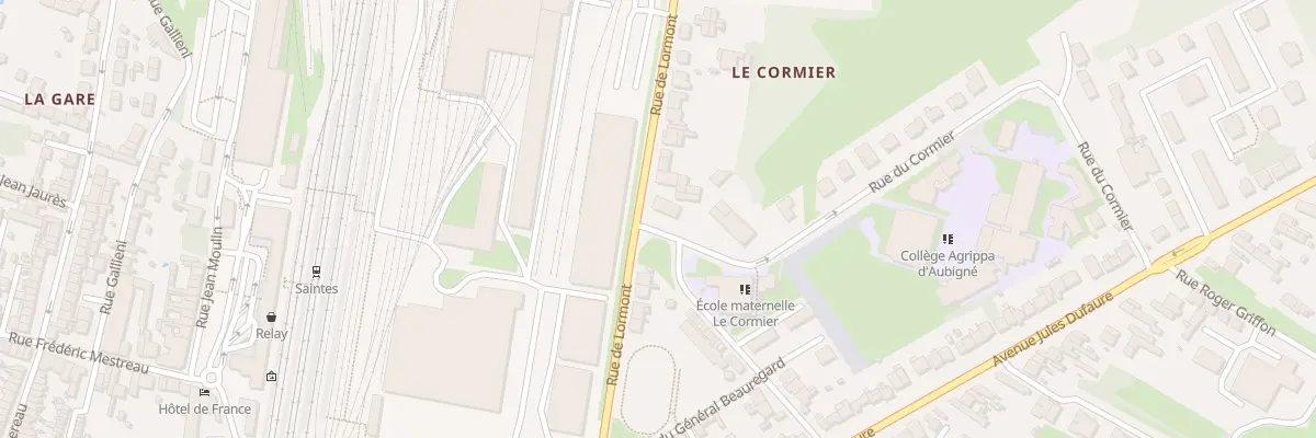 Plan du 30 Rue de Lormont à Saintes