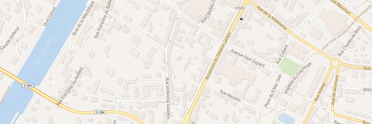 Plan du 31C Rue Ambroise Gestière à Mayenne