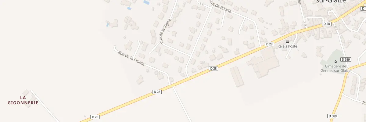 Plan du 3 Rue St Nicolas à Gennes-Longuefuye