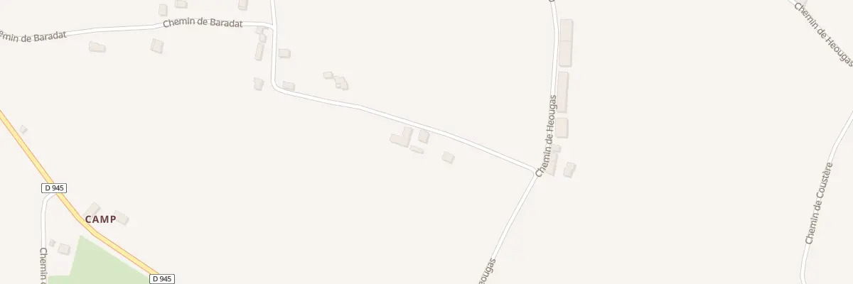 Plan du 610 Che de Baradat à Hagetaubin